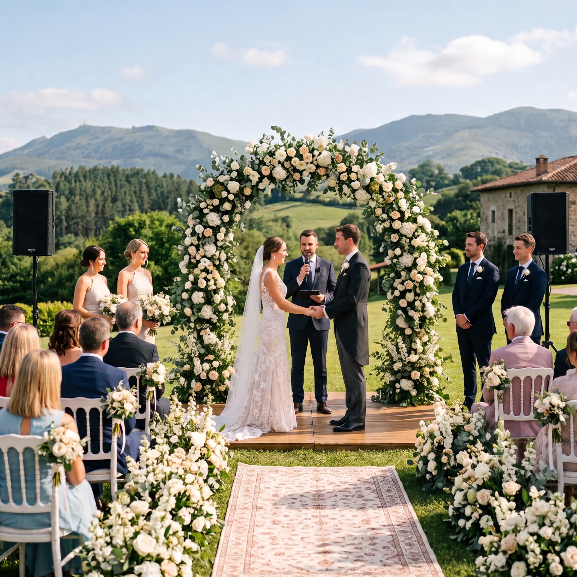 Sonorización de la ceremonia de una boda por Vibra los Novios