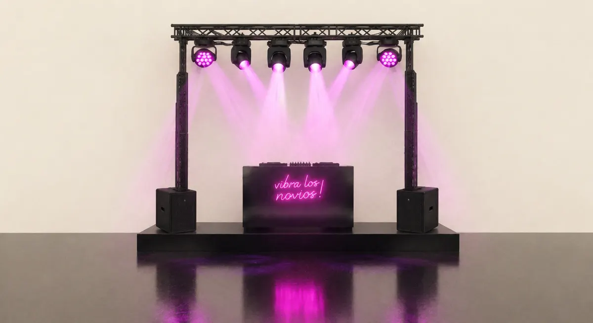 Iluminación de boda, nivel Plata